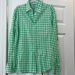 J. Crew Green Plaid Casual Shirt